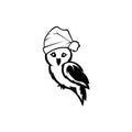 Sleeping Asleep Owl Bird logo