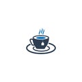 Tea Cup Coffee. cup with tea bag. Tea Break Icon. Royalty Free Stock Photo