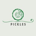 Pickles vector logo. Pickles emblem