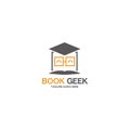 Book Geek Vector Illustration Template