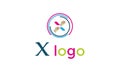 X Word Abstract Logo Icons Design Vector - X word Creative Company Logo Template