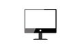 Vector LCD Icon - Display Icon - TV mock-up illustration Royalty Free Stock Photo