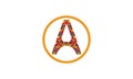 A Word Abstract Logo Icons Design Vector - A word Creative Company Logo Template