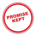 Promise kept stamp Royalty Free Stock Photo