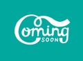 Coming Soon hand drawnn lettering Royalty Free Stock Photo