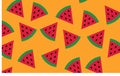 Watermelon wallpaper funny delicious vector design cherrfull background