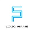 The logo S blue Royalty Free Stock Photo
