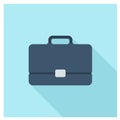 Suitcase simpel modern flat icons vector collection of business