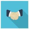 Shakehand Simpel Logo Icon Vector Ilustration Royalty Free Stock Photo