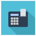 Billing Machine simpel modern flat icons vector collection of business Royalty Free Stock Photo