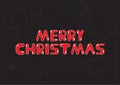 Abstract background of merry christmas