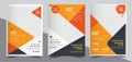 Title Brochure design, cover modern layout, annual report, poster, flyer in A4 with colorful triangles