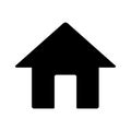 Home icon vector.house vector icon.resident icon Royalty Free Stock Photo
