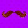 Vector design of desi indian art style mustache.