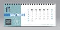 Vector calendar design with 2020 seasons concept