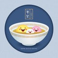 Winter Solstice Festival - Cute cartoon TangYuan sweet dumpling family