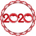 2020 Year of Mouse rat vector design icon