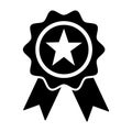 Award icon symbol vector. on white background Royalty Free Stock Photo