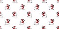 Penguin seamless pattern Christmas vector Santa Claus hat scarf isolated running repeat wallpaper tile background cartoon illustra Royalty Free Stock Photo