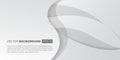 White Gray Gradient Elegant Waves with Shadows Royalty Free Stock Photo