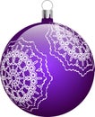 Christmas violet ball