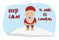 Cartoon Illustration Of Christmas Sticker Royalty Free Stock Photo