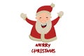Cartoon Illustration Of Christmas Sticker Royalty Free Stock Photo