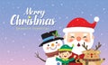 Christmas greeting card flat design Royalty Free Stock Photo