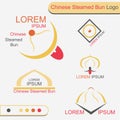 Chinese Steamed Bun Logo - Vector