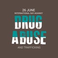 International Day Against Drug Abuse Royalty Free Stock Photo
