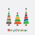 Christmas and New Year greetings card. Royalty Free Stock Photo