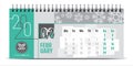 Vector calendar design with 2020 seasons concept