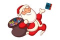 Cartoon Illustration Of Santa Claus Royalty Free Stock Photo