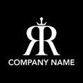 R letter crown icon logo