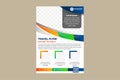 Corporate Business Flyer poster pamphlet brochure cover design layout background,white colors scheme, vector template in A4 size. Royalty Free Stock Photo