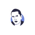 Eminem face portrait vector illustration