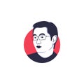 Ma Huateng face portrait vector illustration