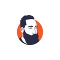 James Harden face portrait vector illustration