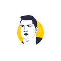 Cristiano Ronaldo face portrait vector illustration