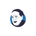 Sheldon Adelson face portrait vector illustration