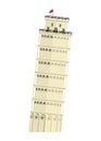 Leaning Tower of Pisa - Italy / World famous buildings vector illustration.