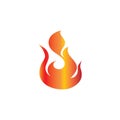 Fire logo template ilustrator vektor