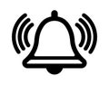 Alarm, alert, bell icon illustration