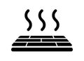 Floor heating , heater icon illutration