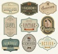 Set of vintage and retro badges Royalty Free Stock Photo