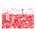 Ankara, Turkey. Vector illustration