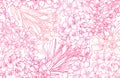 Elegant seamless pattern with oleander flowers Royalty Free Stock Photo