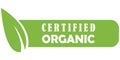 Certified organic stamp Royalty Free Stock Photo