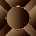 Abstract decorative geometric background with circle and square line Royalty Free Stock Photo