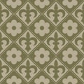 Beige seamless background in a gothic style. Royalty Free Stock Photo